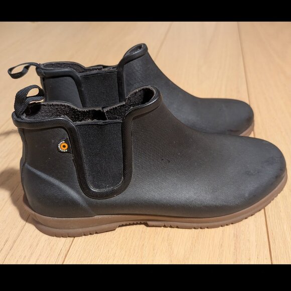 BOGS Sweetpea Rain Boot Black Waterproof Chelsea Women’s 9 - Picture 2 of 7